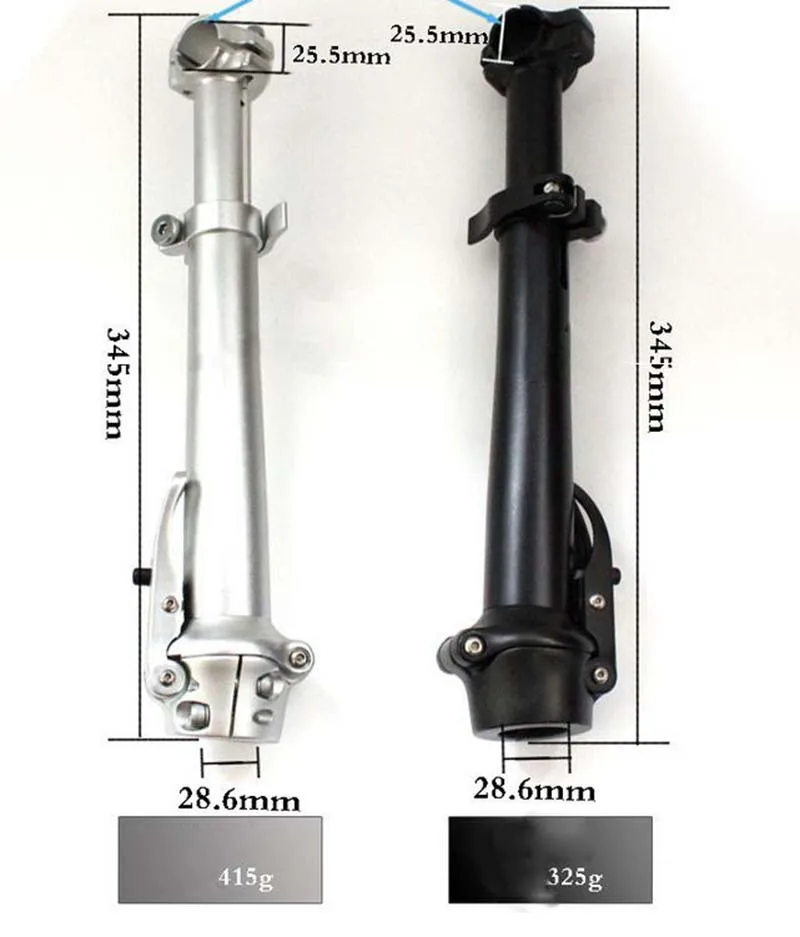 Регулируемый вынос руля из алюминия, Складывающийся вынос руля велосипеда 28,6 мм, стояк bmx, черный вынос руля велосипеда Для Dahon, складной велосипед 11,11