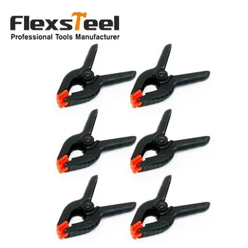 

10PCS 3.5 Inch 9cm Black Nylon Spring Clamps Set Plastic Muslin Clamp Wood Tools for Paper Photo Backdrop Background Woodworking