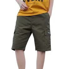 Летние Для мужчин багги с карманами военных молнии грузовые шорты на открытом воздухе карман брюки пляжные мешковатые шорты 4,24