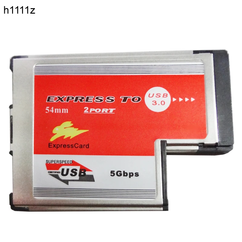 

2 Dual Ports USB 3.0 HUB Express Card ExpressCard 54mm Hidden Inside USB3.0 Adapter ASMedia ASM1042 Chip For Laptop Notebook NEW