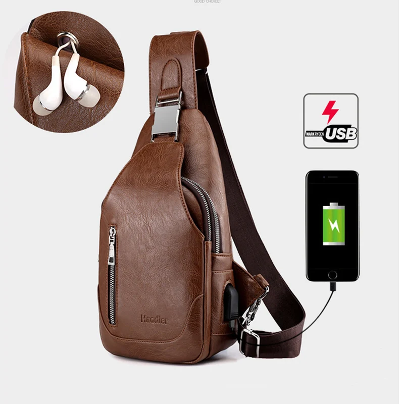 

New Men Women Camouflage Chest Bag USB Charging Male Boys Crossbody Bag mochila Travel Daypack Casual Office Messenger Bag Pack