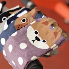 Креативные женские носки, Веселые носки с забавными мультяшными собаками, хлопковые носки в стиле Харадзюку, высокое качество, кавайные женские осенне-зимние носки