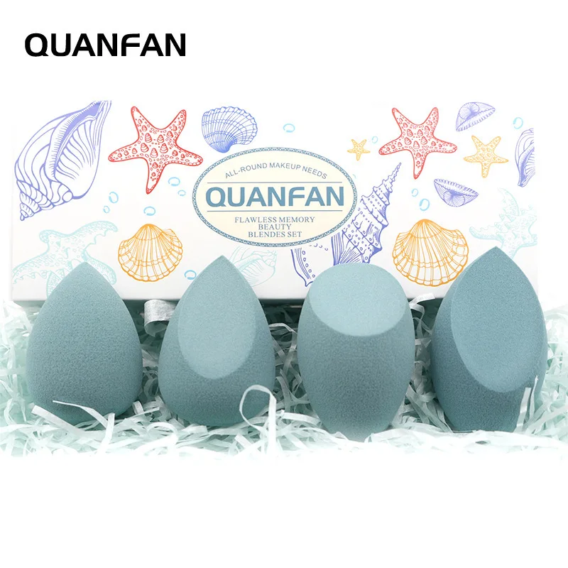 

Ocean Series Beauty egg Set Combination Special Powder Puff Non-latex Sliced Sponge Powder Puff When Water Meets