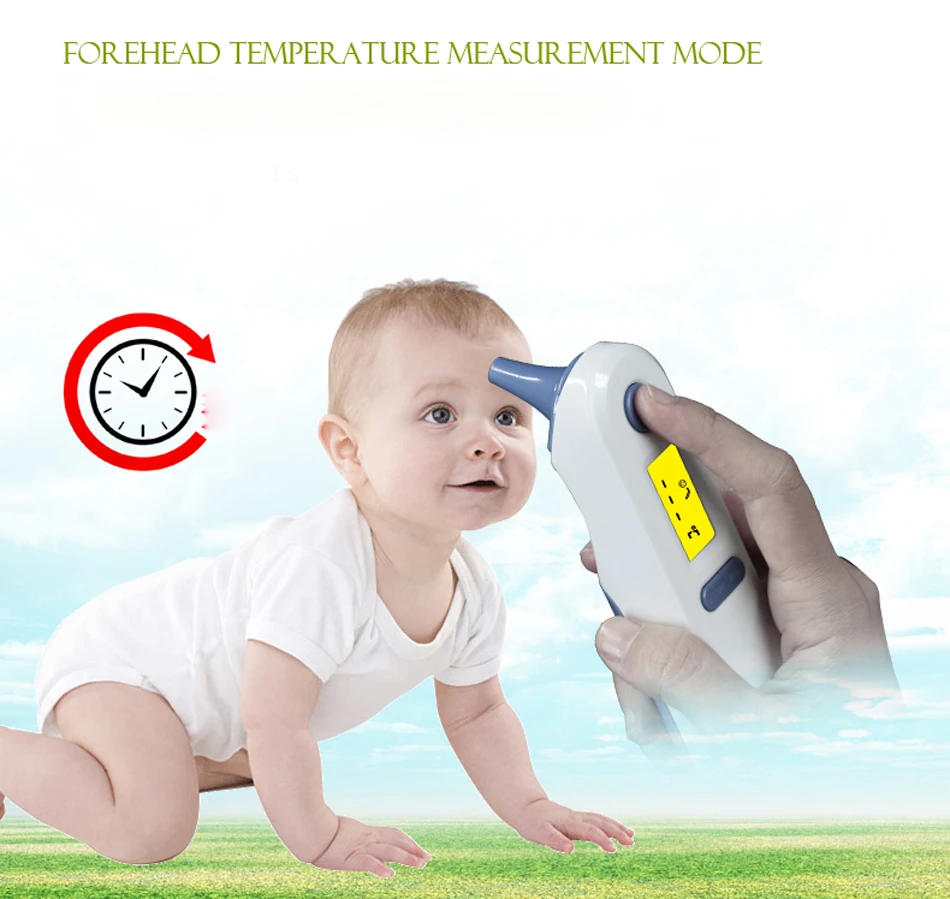 

Digital Thermometer Infrared Baby Adult Ear Forehead Non-contact Infrared Thermometer With LCD Backlight Termometro