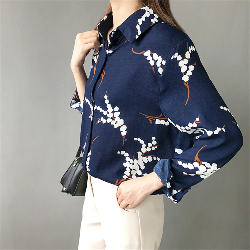 Vintage Summer-Autumn Women Blouse 2018 Loose Retro Print Thin Blouse Shirt Long Sleeve Linen Woman Clothes Roupas Femininas (8)