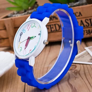 

Hot Silicone Watches Children Pencil Pointer Student Watch Quartz Wristwatches Gift Watches SMA66
