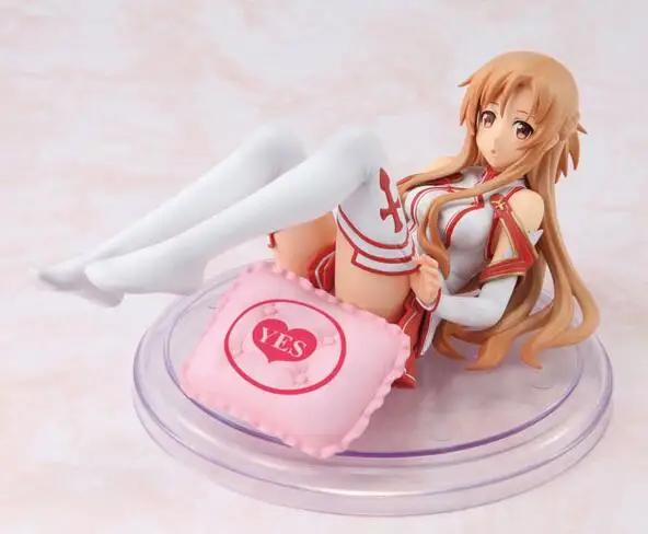 SAO Yuuki Asuna 1/8 масштаб меч искусство онлайн Сексуальная модель кукла с подушкой Коллекция аниме фигурка украшение коробка-упакованная T7421 - Цвет: as picture