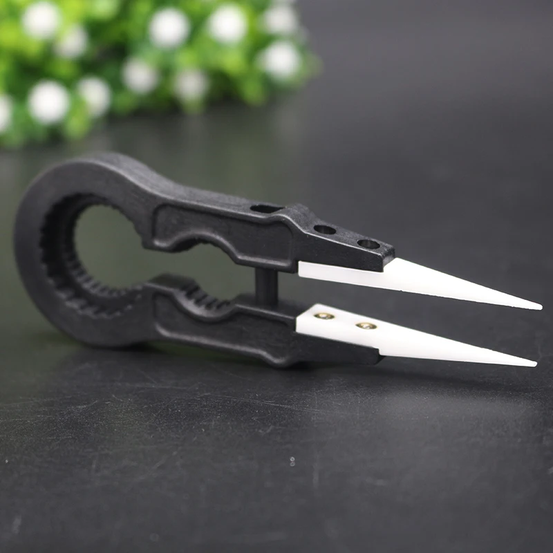 

hot selling electronic cigarette tools Stainless Steel Handle Ceramic Tweezers RDA Atomizer vape tool