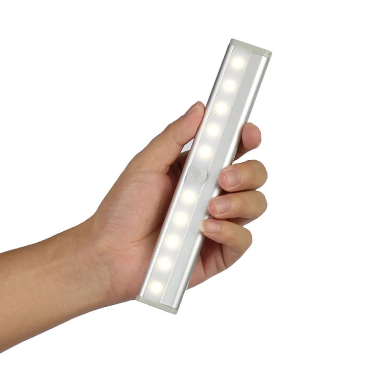 6/10LEDs Portable LED Under Cabinet Light PIR Motion Sensor Closet Wall lamp Bar Kitchen Wardrobe Emergency Night Lighting | Освещение
