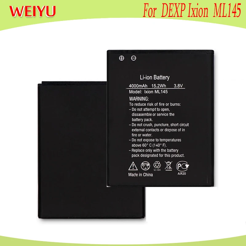 WEIYU 4000 мАч для DEXP Ixion ML145 батарея 3 8 в ML145phone сменные батареи Bateria | Мобильные