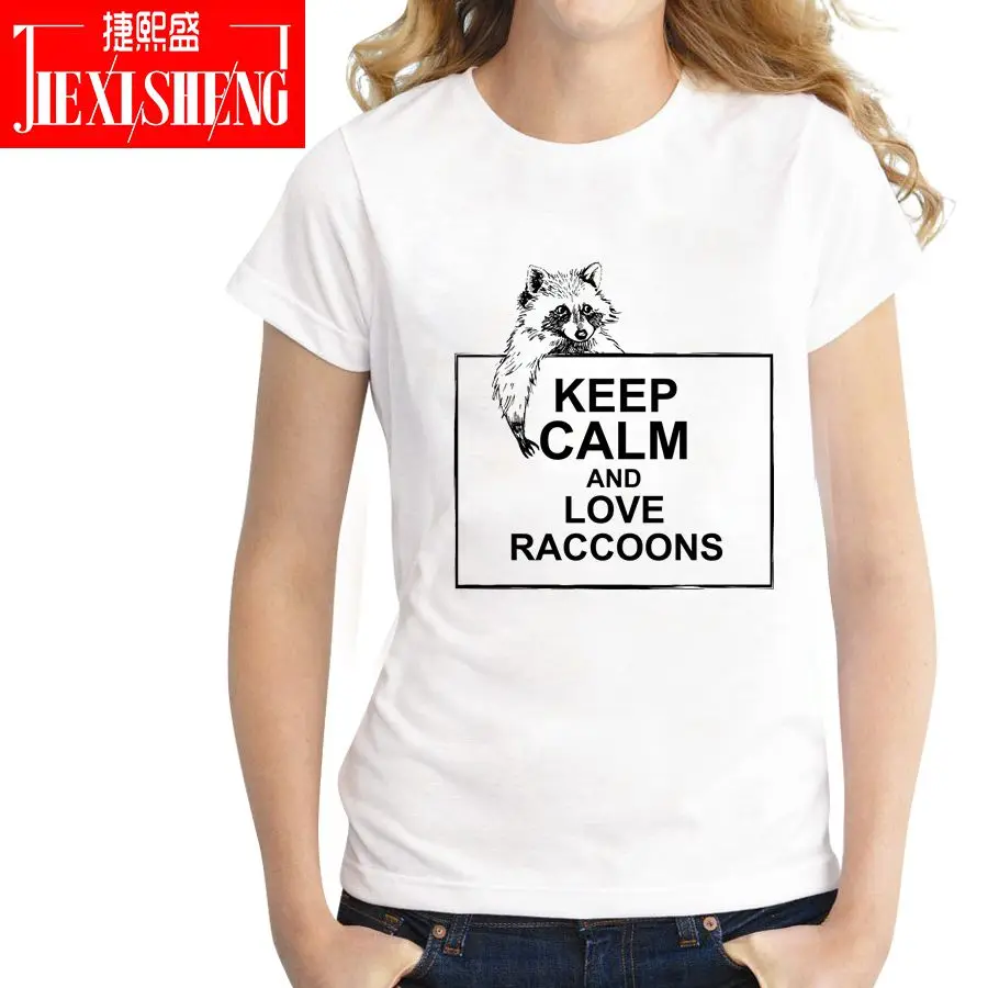 الحفاظ على الهدوء وحب الراكون رسالة الطباعة ر قميص المرأة قصيرة الأكمام س الرقبة التي شيرت زائد حجم كوع تي أنثى قمم HH378 الحفاظ على الهدوء وحب الراكون رسالة الطباعة ر قميص المرأة قصيرة الأكمام س الرقبة التي شيرت زائد حجم كوع تي أنثى قمم HH378