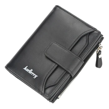 

Men Faux Leather Wallet Pocket ID Card Holder Trifold Slim Clutch Trifold Gifts