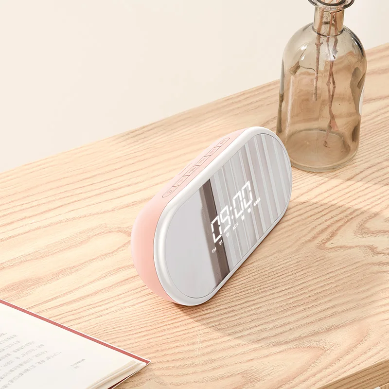 Baseus E09 Bluetooth динамик портативный мини беспроводной динамик стерео музыка объемный с Bluetooth TF FM AUX Play для мобильного телефона - Цвет: Розовый
