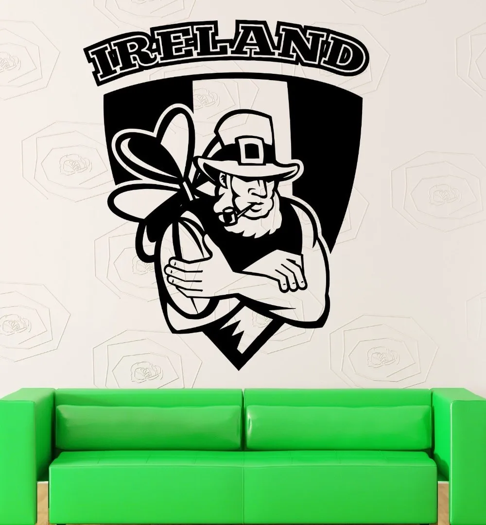 2016 Modern Ireland Man Portrait Wall DecalsCustomzied 56x58cm Size