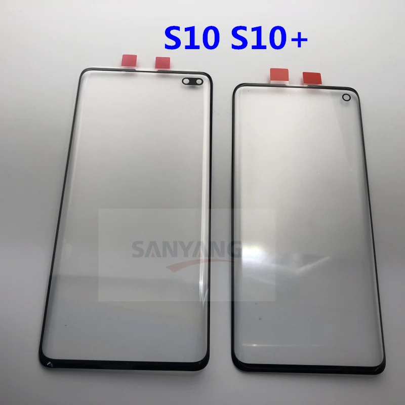 

10pcs/lot Outer Glass Lens S10 G973 External Glass for Samsung Galaxy S10 Plus G975 LCD Display Touch Screen Front Glass