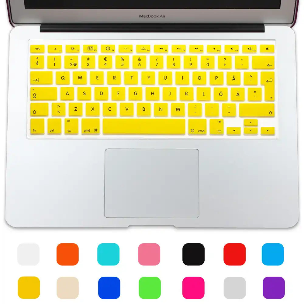 Hot Swedish Version Silicone Uk Eu Layout Keyboard Protector Stickers Skin For Macbook Air 13 Pro 13 15 17 Retina Keyboard Cover Stickers Skateboard Skin White Body Lotionskin Decal Sticker Aliexpress