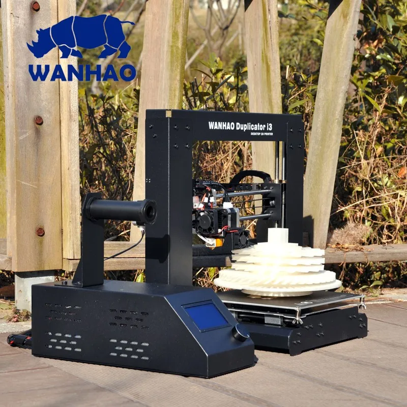 Новые WANHAO I3 V2.1 алюминиевого профиля 3D-принтеры комплект принтер 3d печати 1 рулон нить SD card как подарок