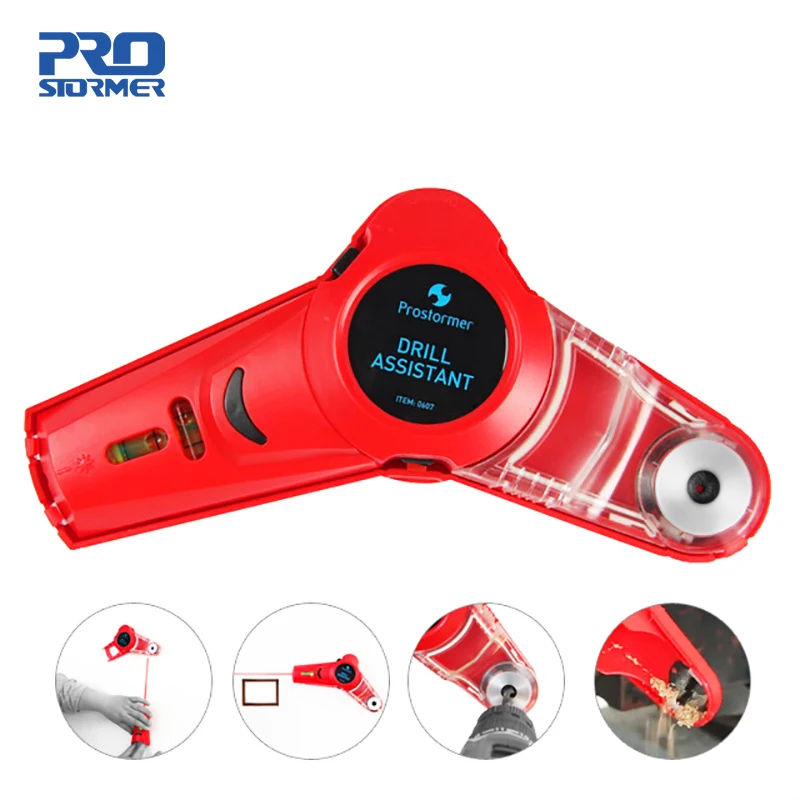 

PROSTORMER Multi-function Laser level Dust Catcher Drill Guide Line Laser Wing shape nivel laser Electric drill accessories Tool
