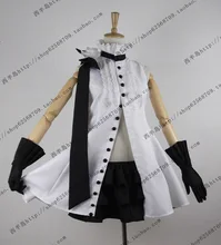 Camelia VOCALOID V Kagamine Rin Cosplay Completo Conjunto de la camisa + falda + flor amarilla + bowknot + guantes