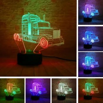 

New Transformers Autobots Optimus Prime Action Figure Mixed Color 3D LED RGB Night Light USB Touch Home Decor Kids Boy Xmas Gift
