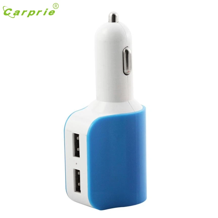 Drop Shipping Cigarette Lighter Socket Splitter Charger Auto 3.1A 2 USB One Way Car Power Adapter Edge Dropshipping Feb5