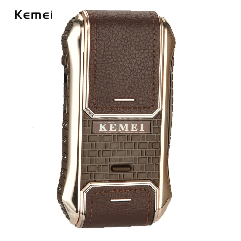 

Reciprocating Electric Razor Floating Heads Vintage Leather Portable Shaving Machine for Men Pop-up Trimmer Electric Shaver D43