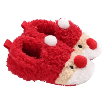 

Baby Girls Boys Plus Velvet Shoes First Walkers Kids Infant Toddler Newborn Lovely Shoes Winter Christmas