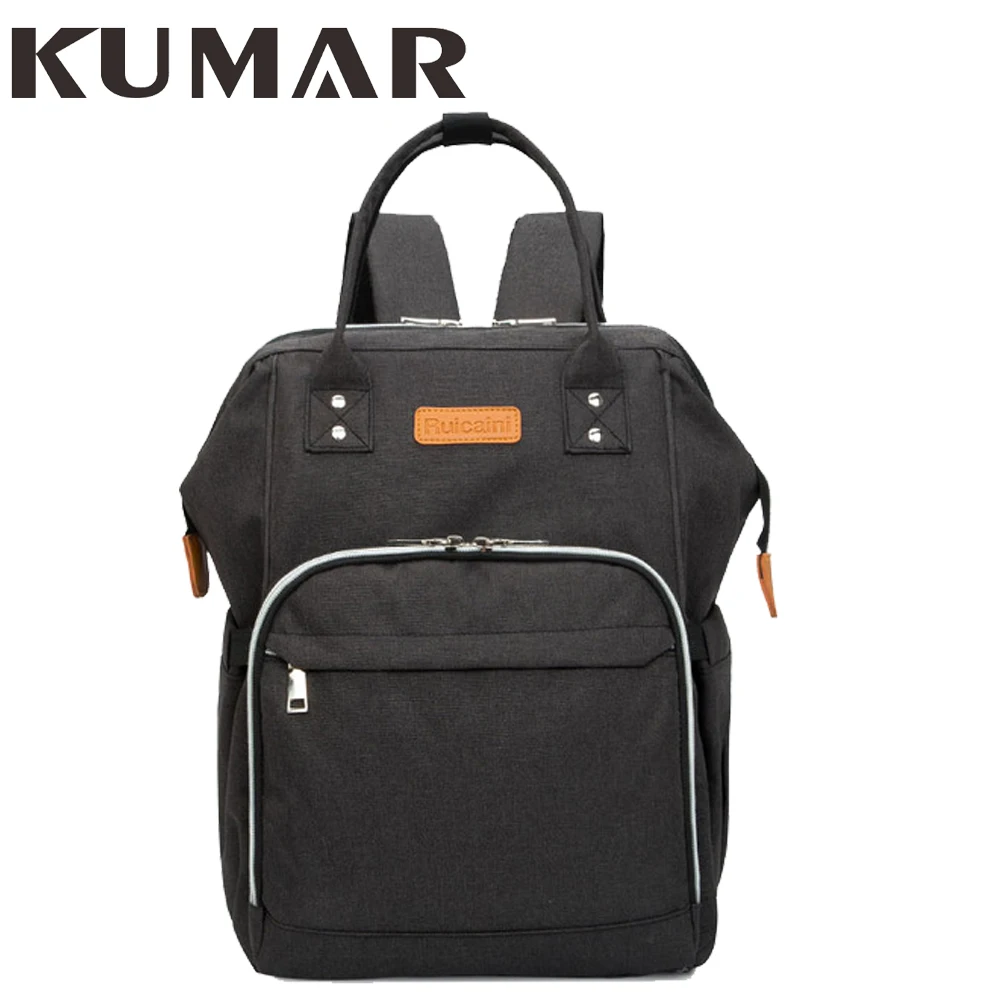 

OXford Women Backpack Mochila Kanken Multi-Functional Mochila Preppy Style Mami Unique Design Gray Backpack Zipper Female Bag