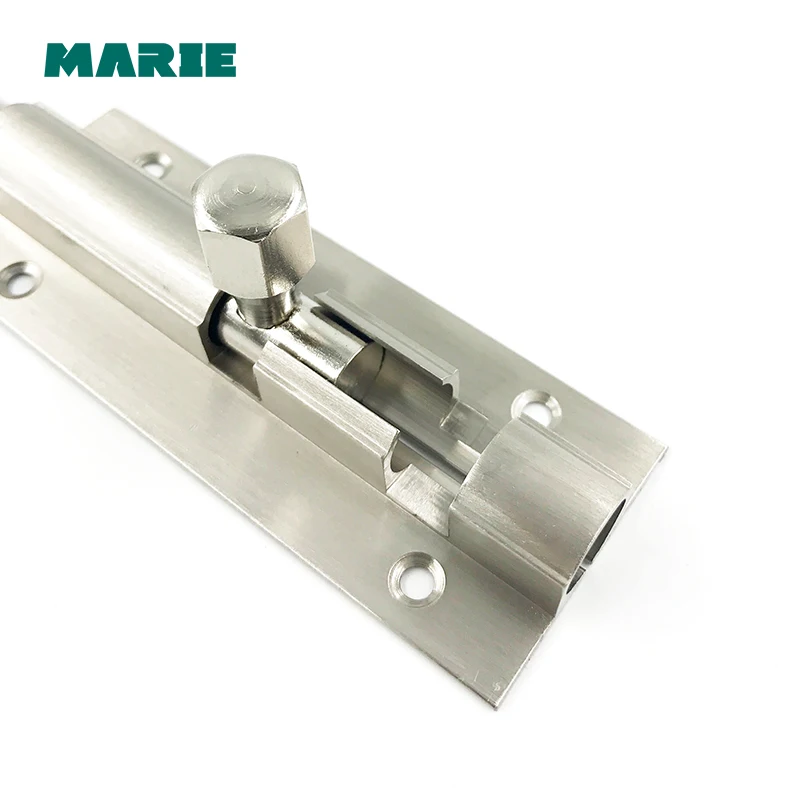 Brass Hidden Door Bolt Security Guard Door Latch Sliding Lock Bathroom Bolt Dust Proof Tube