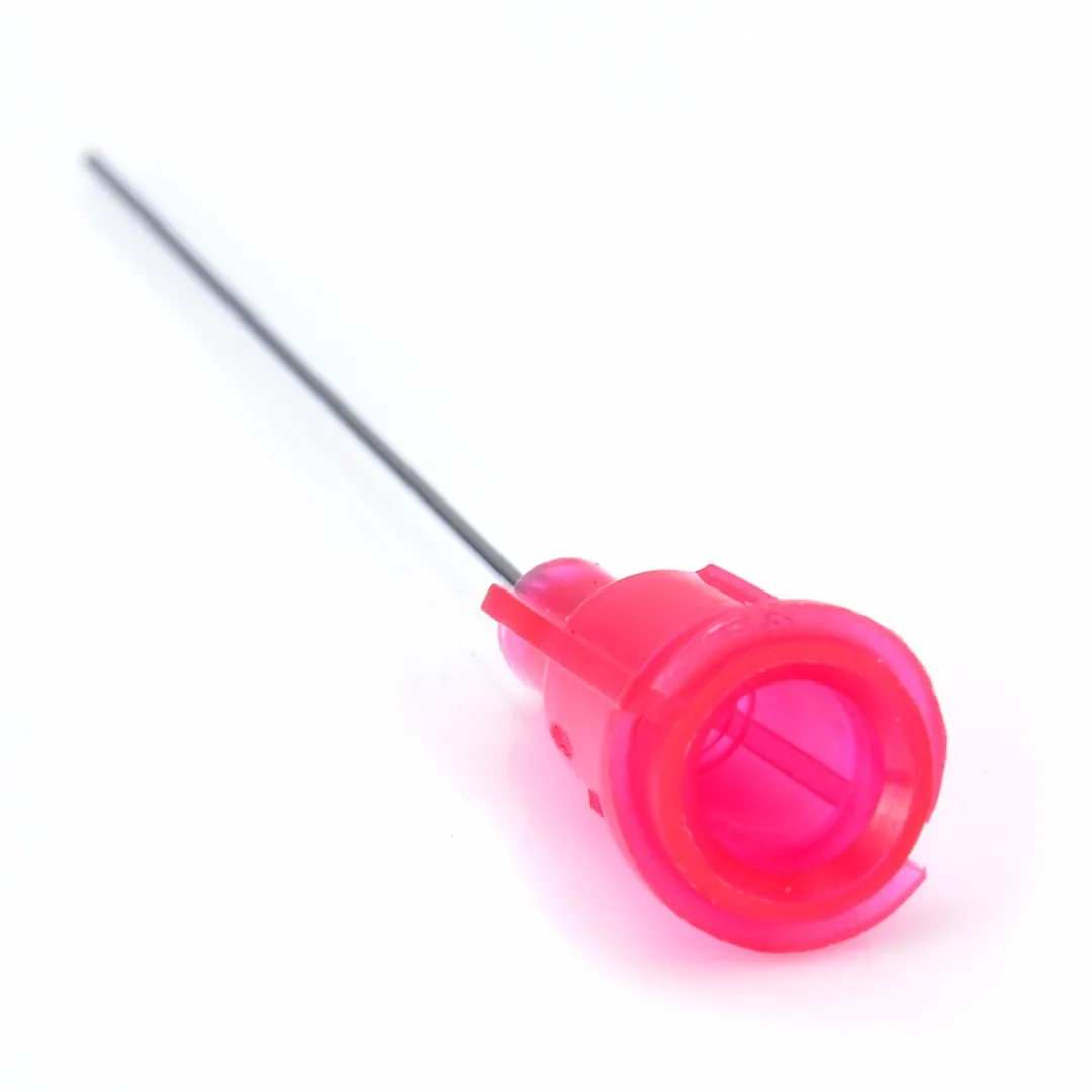 10pcs Red 25Ga Stainless Steel Blunt Dispensing Needles Dispenser Syringe Needle Tips For DIY Gluing Rhinestones Filling Ink