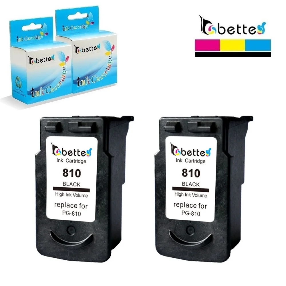 2PK, PG810 картридж PG-810 для принтеров Canon PIXMA IP2770 IP2772 MP245 MP258 MP268 MP276 MP287 MP486 MP496 MP497 MX328 MX338