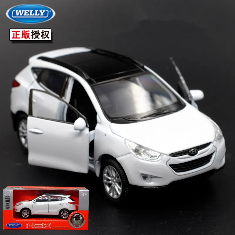 

1pc 1:36 11.5cm delicacy WELLY HYUNDAI Tucson IX35 car pull back alloy model home decoration boy toy gift