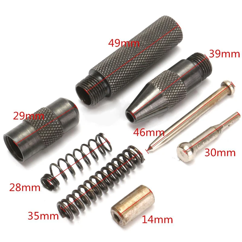 1PC Practical Heavy Duty Automatic Centre Punch Steel Spring Loaded Metal Wood Press Dent Marker Chisel Tool Carving Hand tools