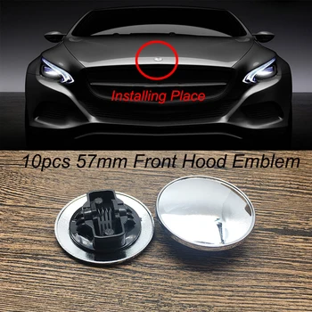

10pcs Car Front Hood Emblem Cap Auto Head Bonnet Label Cover For B AMG AFFALTERACH