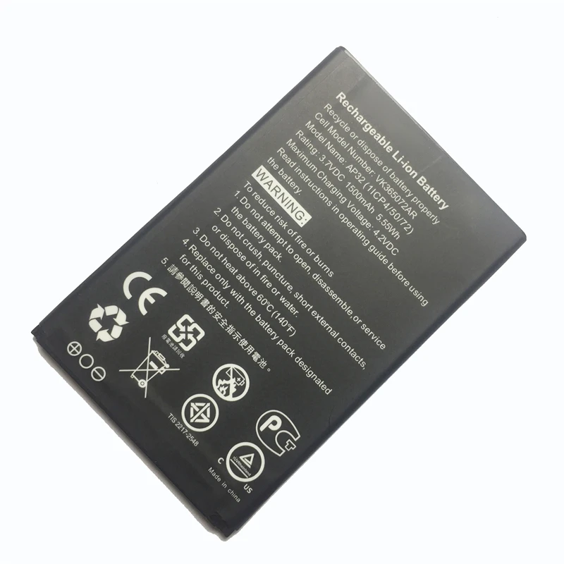 100% Новинка 1500 мАч AP32 VK365072AR батарея для acer Liquid Z130 Duo Z3 Dual SIM (1ICP4/50/72) батареи