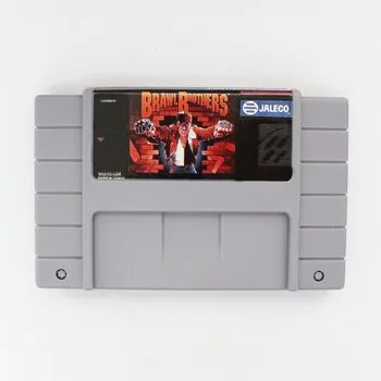 

BRAWL BROTHERS 16 bit Big Gray Game Card For NTSC Game Player Drop Shipping
