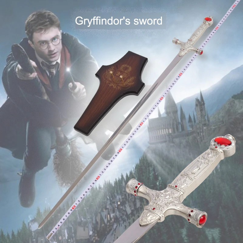 

Harry Potter Gryffindor's sword 81cm long All metal sword not sharp Movie props free shipping include Hanging plate