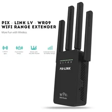 PIXLINK Mini WiFi Repeater / Router / Access Point Wi-Fi Range Extender with 4 External Antennas WPS Protection EU/US/UK/AU Plug