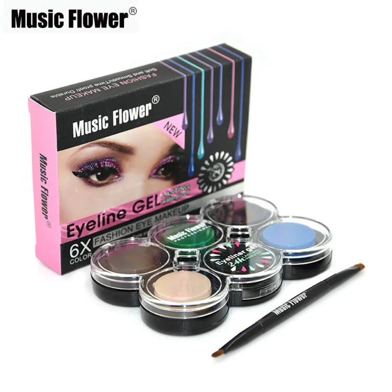 Женская подводка для глаз гелевая косметика крем 24 часа стойкий