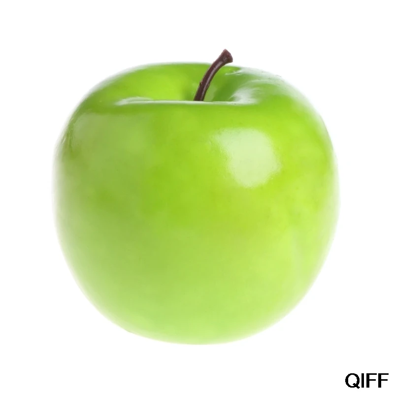Искусственные фрукты имитация поддельные зеленое яблоко дома Свадебная вечеринка Декор Игрушки May06