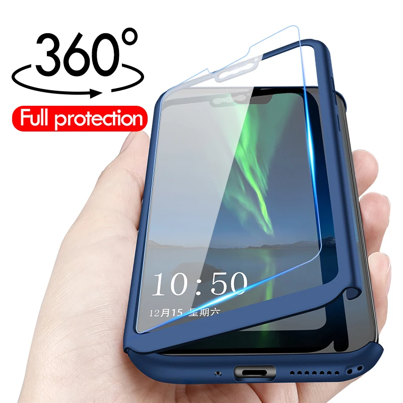 Luxury 360 Full Cover For VIVO V15 PRO V3 MAX Nex X23 X21i X21 X9s Plus Glass Case For VIVO X20 X9 X7 X6 Plus Shell With Glass