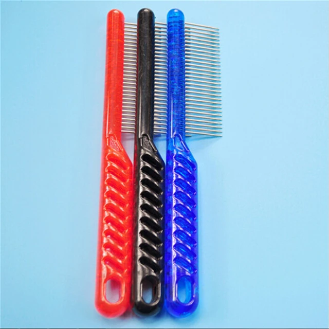 Buy stainless steel lice comb detangle hair brush as