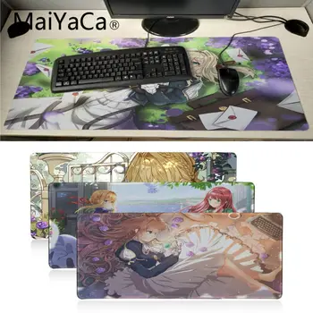 

MaiYaCa anime violet evergarden Large Mouse pad PC Computer mat gaming Mousepad Mice mat Precision Lock extended mouse pad