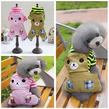 2016 Autumn And Winter Pets Cotton Costume Pet Canine 4 Leg Pants Pretty Bear Garments For Canine