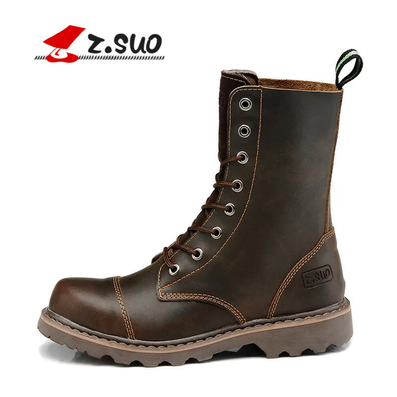 Z suo amantes invierno plus/no de protección de la motocicleta arranque Vintage moto de los motociclistas de la calle en martin botas Zapatos
