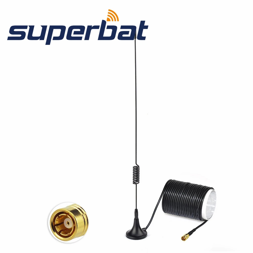 Автомобильная антенна Superbat DAB/DAB + магнитное крепление SMB разъем RG174 5 м для Alpine JVC