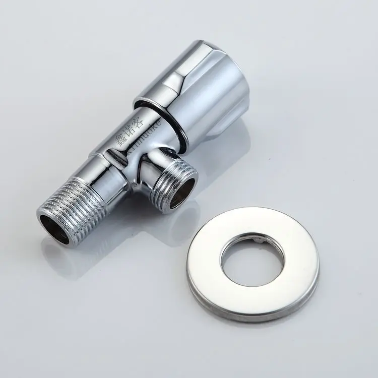 bathroom three rounds of bathroom thickening 4 points hot and cold triangular valve manufacturers straight batch