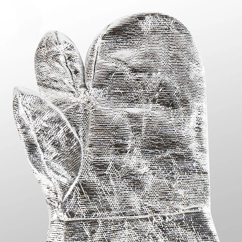 Free shipping 2 pairs high temperature protective tinfoil work gloves