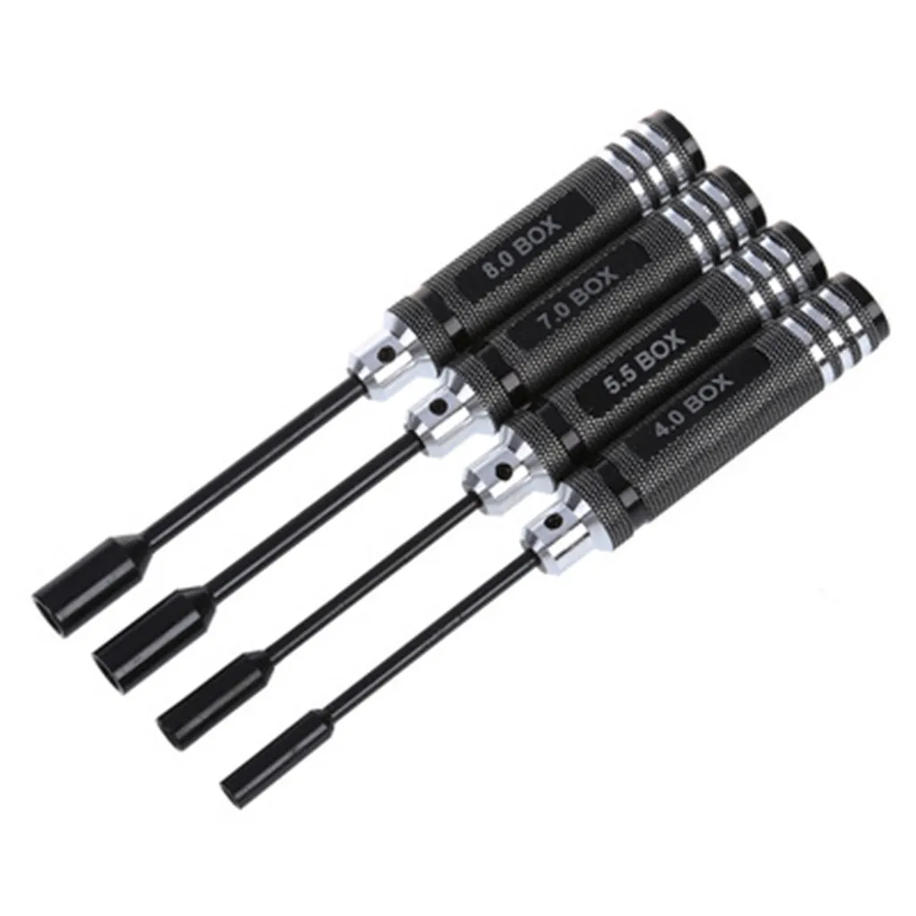 

2019 Rc Accessories RC HSP Black Hex Nut key Socket Screw Driver Wrench Sleeve 4.0 5.5 7.0 8.0mm High Quality Brand New