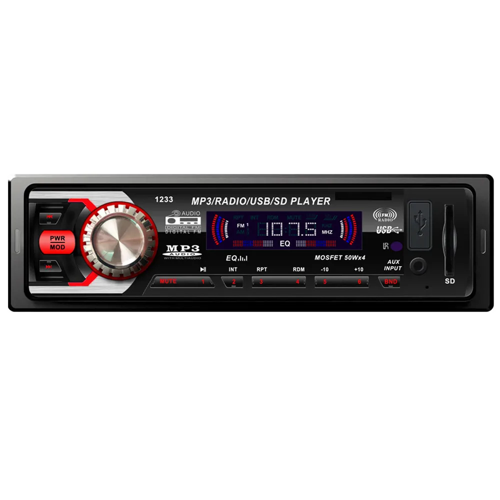 

Bluetooth Stereo Audio In-Dash FM MP3 Radio Player with AUX-IN SD USB DC 12V MP3WMA Car Radio Player CA